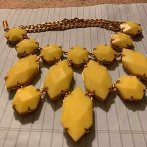 Like new Vince Camuto neon yellow statement necklace…neon is back!